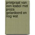 prietpraat van een losbol met proza gelardeerd en nog wat