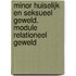 Minor huiselijk en seksueel geweld. module relationeel geweld