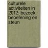 Culturele activiteiten in 2012: bezoek, beoefening en steun door Andries van den Broek