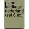 Plano landkaart Nederland (set 6 ex.) door Onbekend