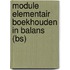 Module elementair boekhouden in balans (BS)