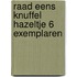 Raad eens knuffel Hazeltje 6 exemplaren