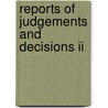 Reports of judgements and decisions II door Onbekend