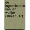 De logosfilosofie van Jan Woltjer (1849-1917) door Rob Nijhoff