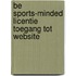 Be sports-minded licentie toegang tot website