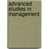 Advanced studies in management door J.G.E. Spekreijse