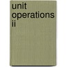 Unit operations II door A. Francois