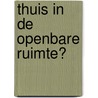 Thuis in de openbare ruimte? door Jan Willem Duyvendak