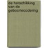De herschikking van de geboortecodering