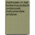 Methoden in het biofarmaceutisch onderzoek: instrumentele analyse