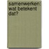 Samenwerken: Wat betekent dat?