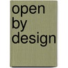 Open by Design door Frans Jorna