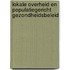 Lokale overheid en populatiegericht gezondheidsbeleid