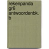 REKENPANDA GR6 ANTWOORDENBK. B by Unknown