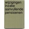 Wijzigingen inzake aanvullende pensioenen by Unknown
