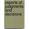Reports of judgments and decisions by Unknown