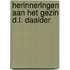 Herinneringen aan het gezin D.L. Daalder