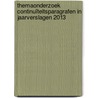 Themaonderzoek continuïteitsparagrafen in jaarverslagen 2013 door Inspectie van het Onderwijs