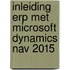 Inleiding ERP met Microsoft Dynamics NAV 2015