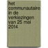 Het communautaire in de verkiezingen van 25 mei 2014