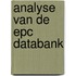 Analyse van de epc databank