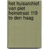 Het huisarchief van Piet Heinstraat 119 te Den Haag