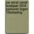 Uw winst vanaf boekjaar 2014 parkeren tegen 10% belasting