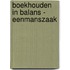 Boekhouden in Balans - Eenmanszaak