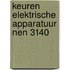 Keuren elektrische apparatuur NEN 3140