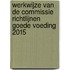 Werkwijze van de Commissie Richtlijnen goede voeding 2015