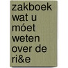 Zakboek Wat u móet weten over de RI&E door Pieter Diehl
