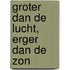 Groter dan de lucht, erger dan de zon