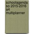 schoolagenda SO 2015-2016 A4 Multiplanner