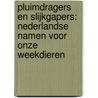 Pluimdragers en Slijkgapers: Nederlandse namen voor onze weekdieren door R.H. De Bruyne