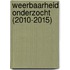 Weerbaarheid onderzocht (2010-2015)