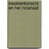 Insolventierecht en het notariaat