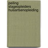 Peiling stageopleiders huisartsenopleiding door R. Batenburg
