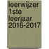 LeerWijzer 1ste leerjaar 2016-2017
