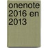 OneNote 2016 en 2013