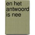 En het antwoord is nee