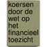 Koersen door de Wet op het financieel toezicht