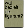 Wat bezielt de figurant? by Annelou Bangert