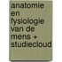 Anatomie en fysiologie van de mens + StudieCloud