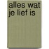 Alles wat je lief is