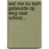 Wat me nu toch gebeurde op weg naar school...