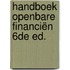 Handboek openbare financiën 6de ed.