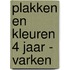 Plakken en kleuren 4 jaar - varken