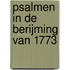 Psalmen in de berijming van 1773