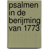 Psalmen in de berijming van 1773 by E. Hofman