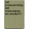Het Sneeuwvlokje, dat Sneeuwpop wil worden!!! door Willemien van der Heyden